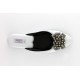 women's slippers VICTORIAN white nappa (silver jewel)